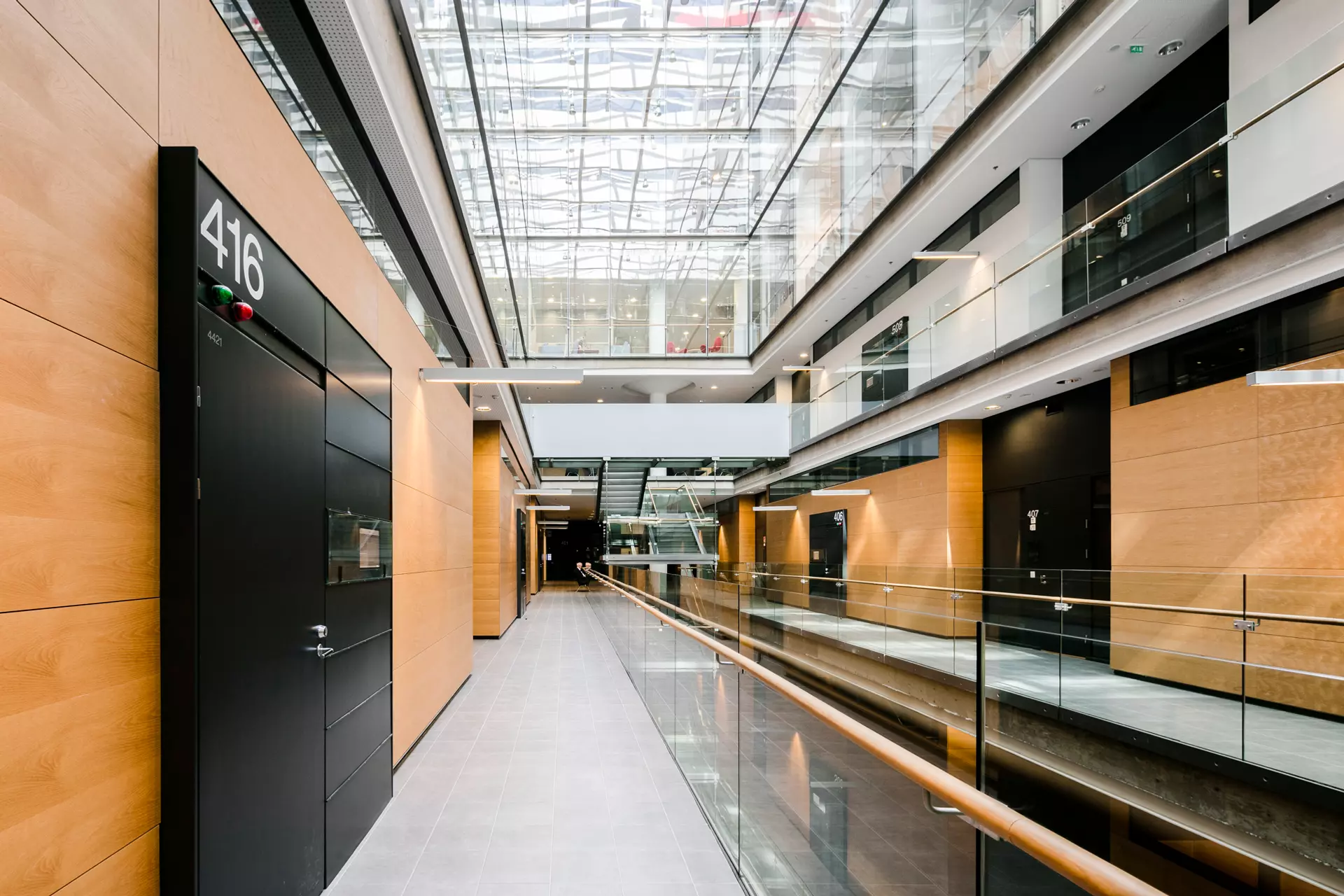 Kontorsbyggnad invändigt