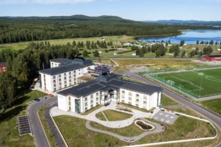 Flygfoto på äldreboende