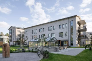 Utegård på äldreboende