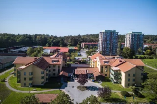 Flygfoto på äldreboende