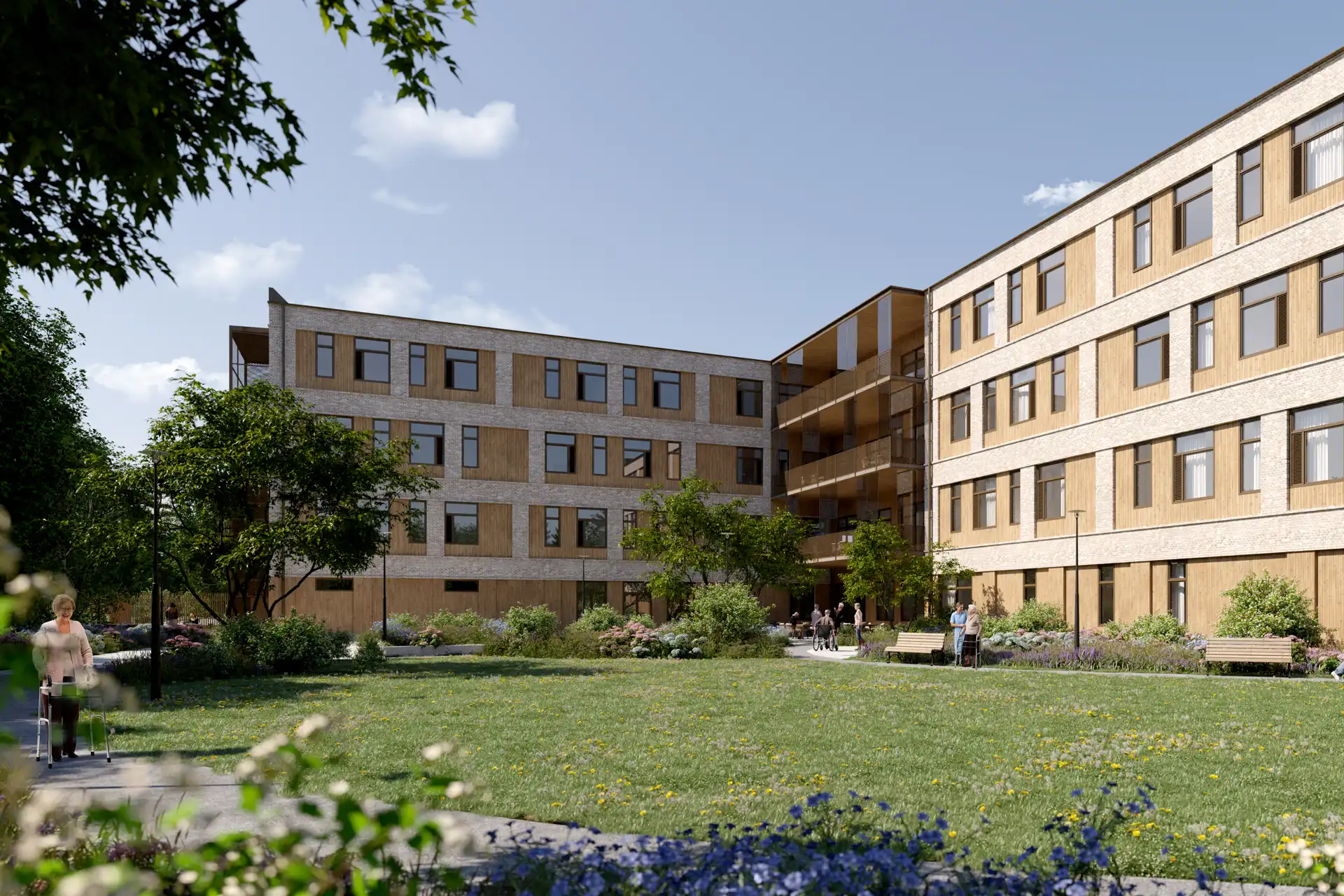 Vision of the new Stenkumla nursing home in Västerås, Sweden